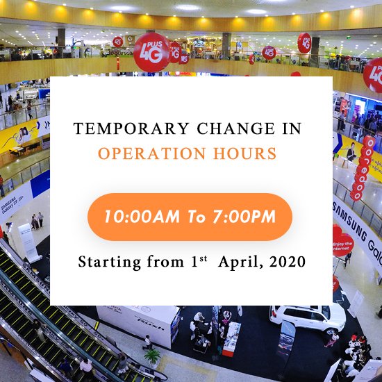 Temporary Change in Myanmar Plaza Operation Hours