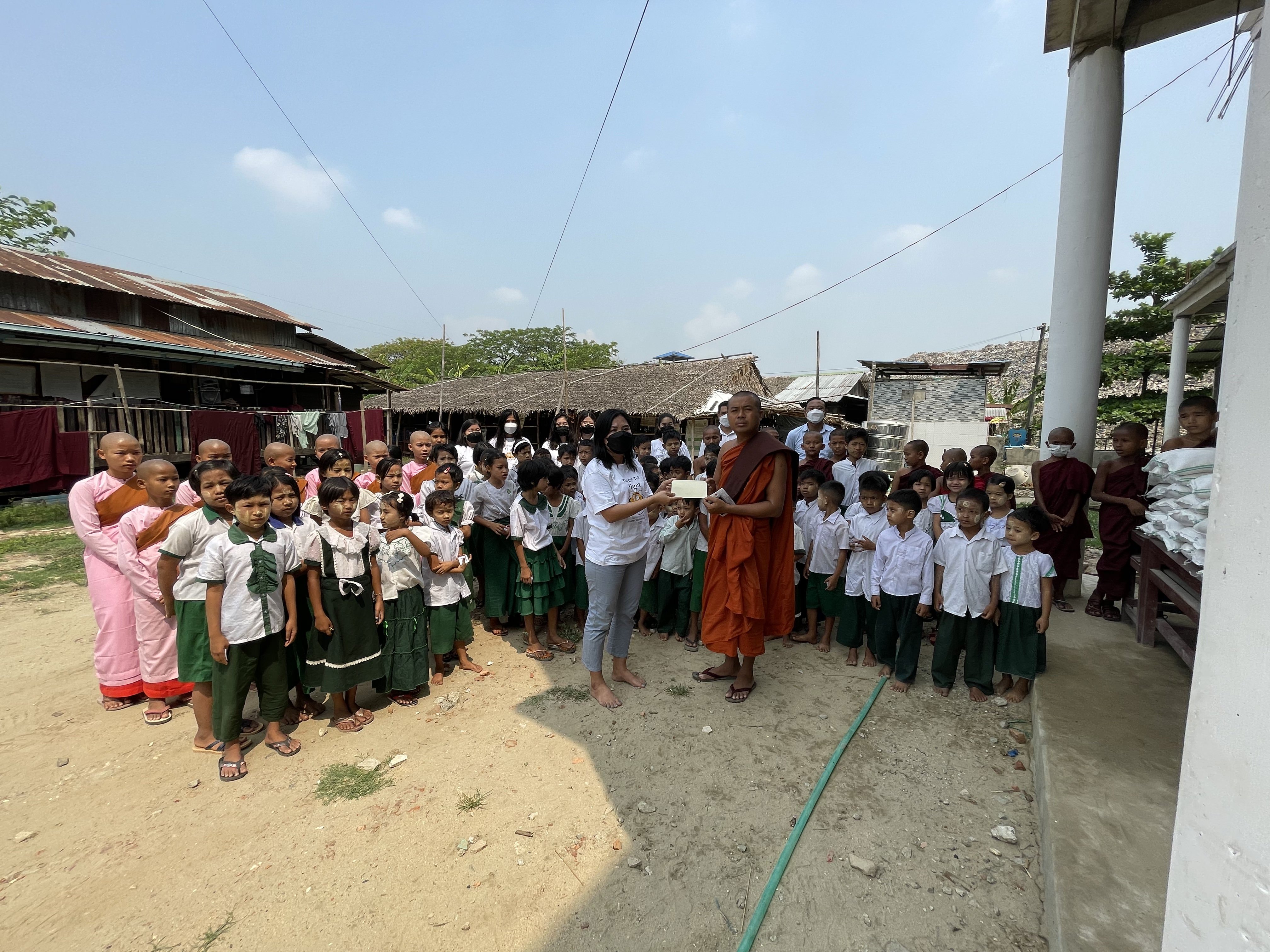 Myanmar Plaza Donated Food Supplies to Needy Families and Funds for Renovation of a Monastic School
