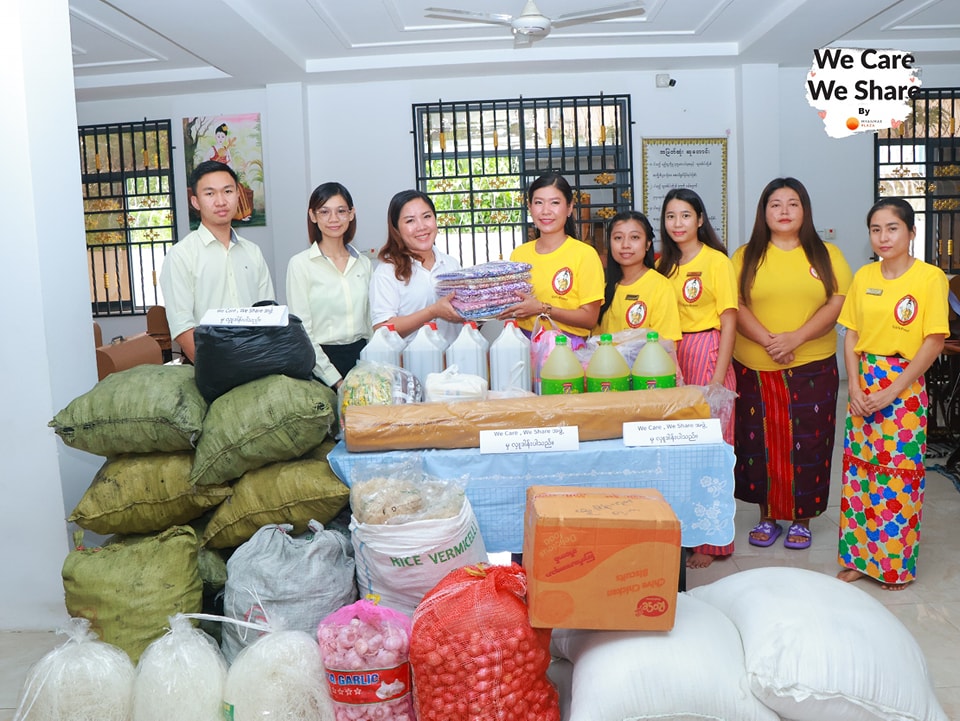 Donation of Teaching Materials , Food and Basic Necessities to a Free Vocational Training Centre for Yong Women