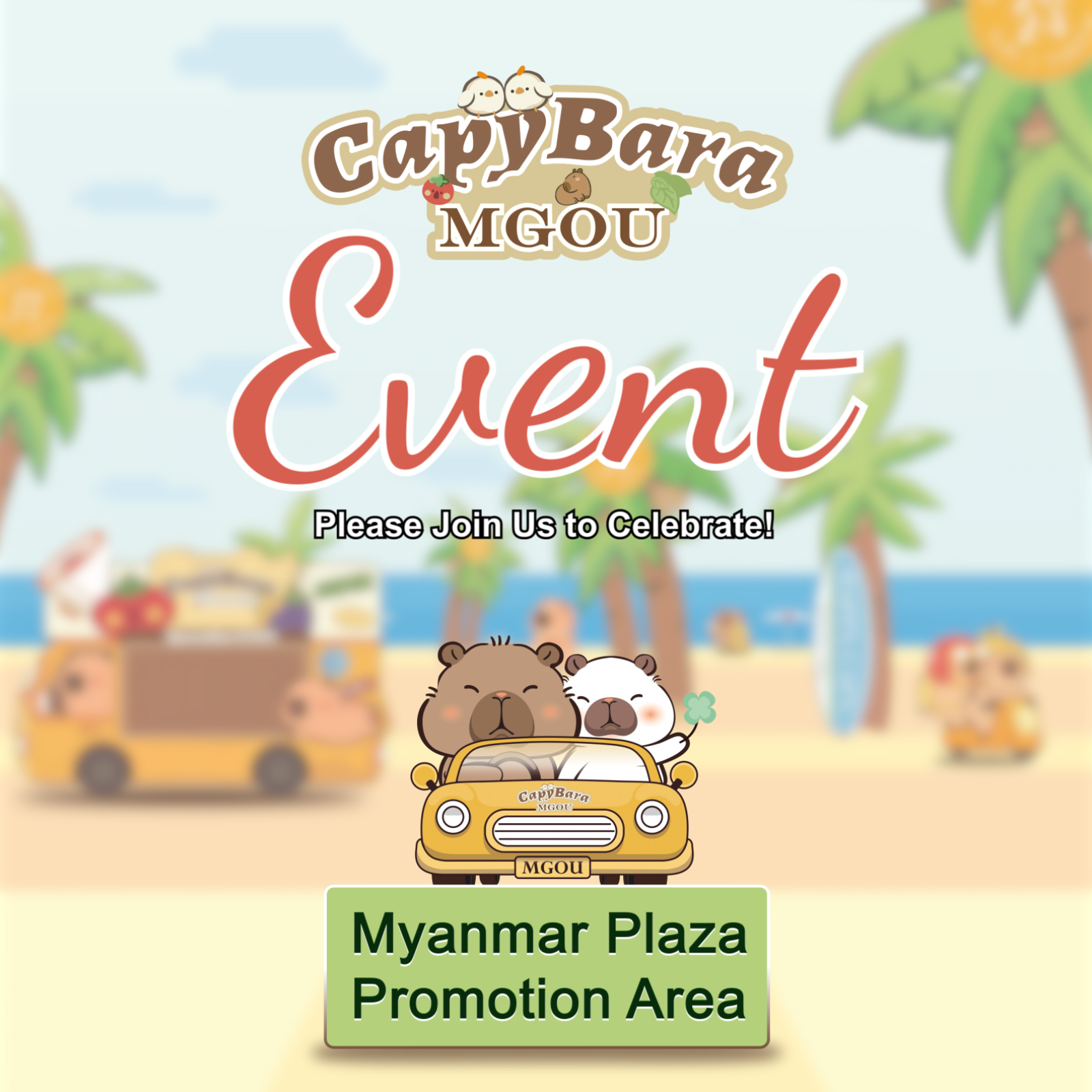 Capybara Event by MGOU Myanmar