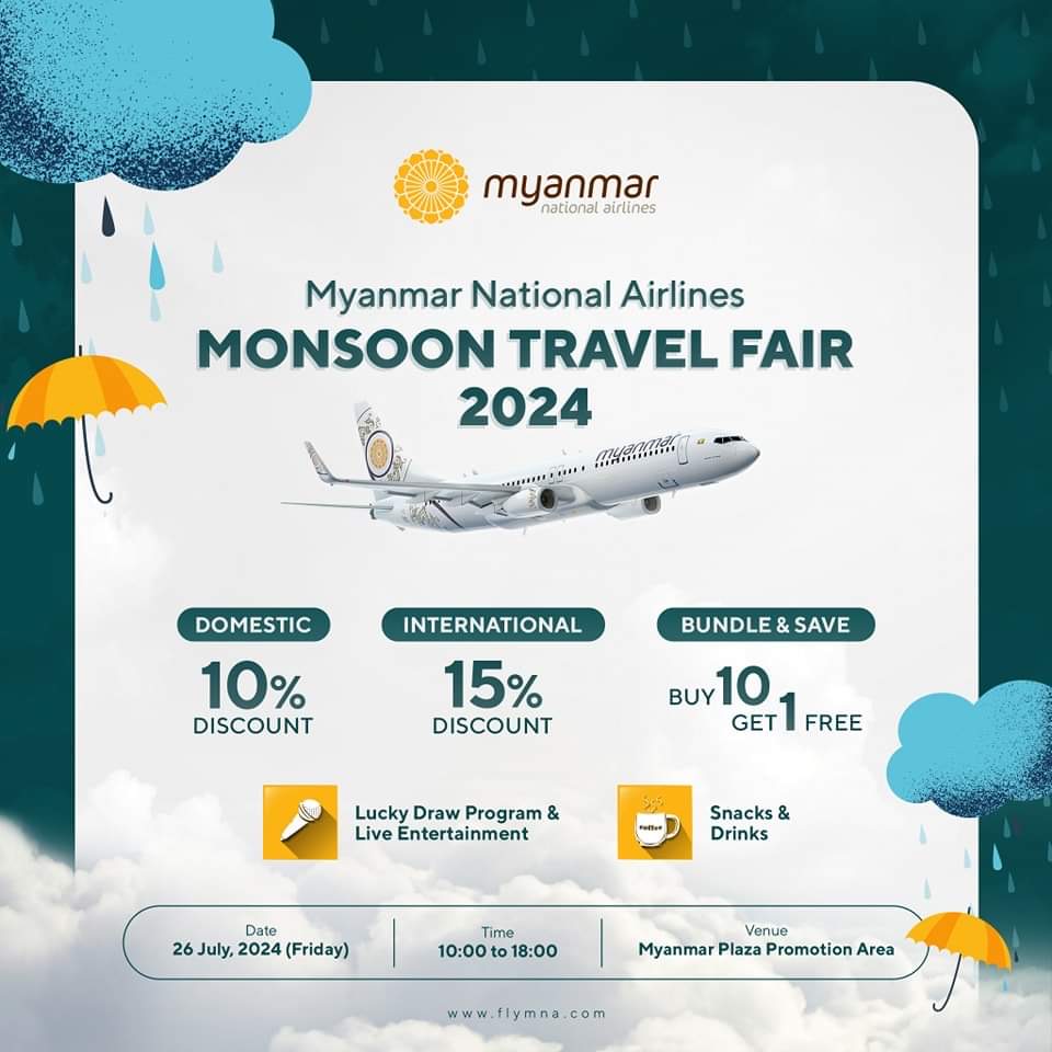 Myanmar National Airlines’ Monsoon Travel Fair 2024